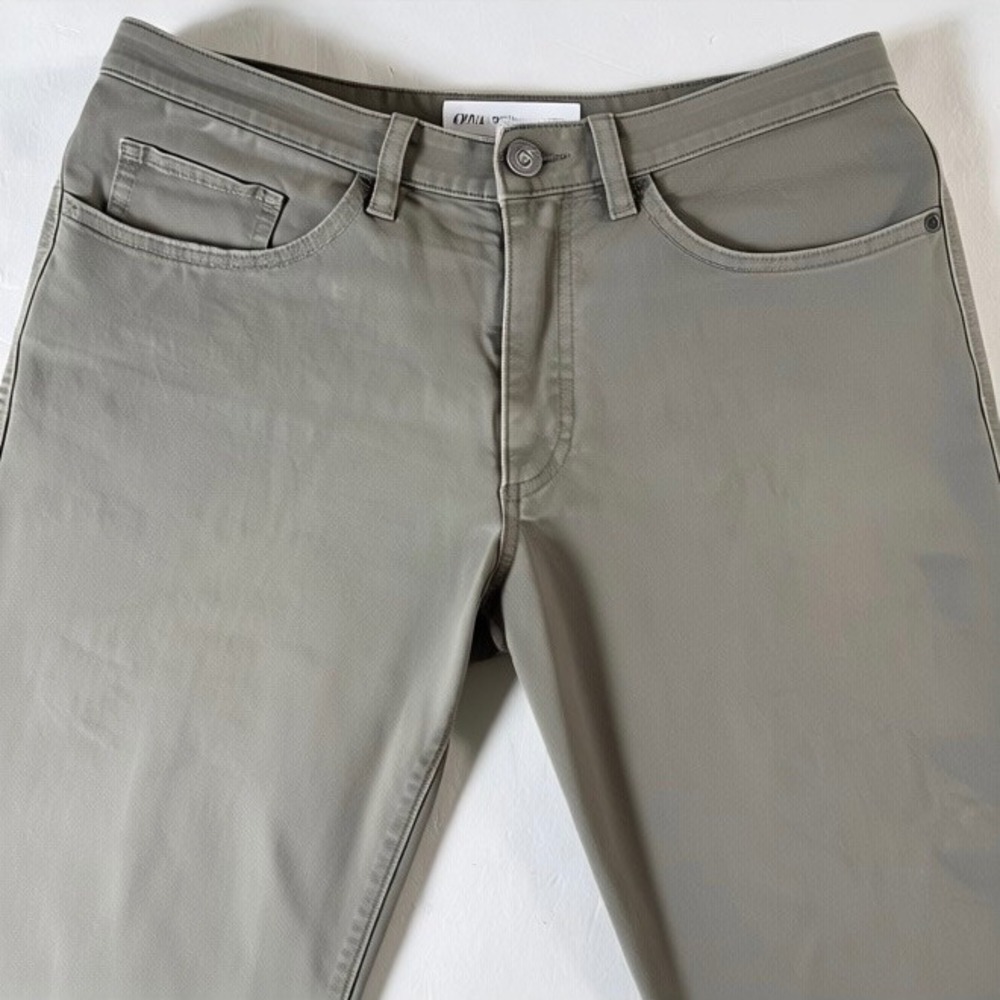 Flint and Tinder Chinos Pants Khaki Mens 29x30 Slim Fit Stretch Gray Casual